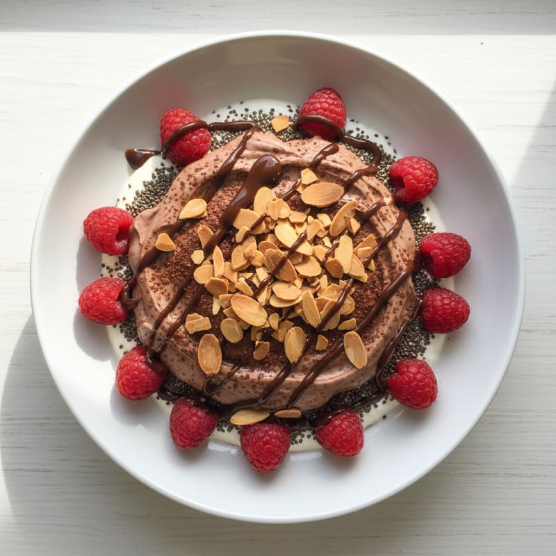 Chocolate Protein Greek Yogurt Parfait