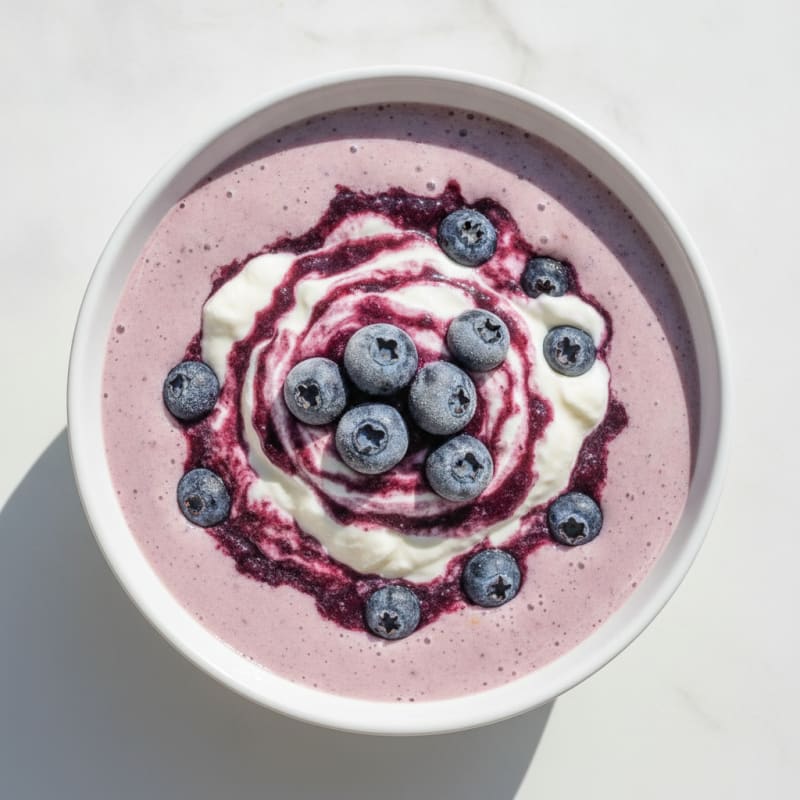 Creamy Blueberry Protein Shake