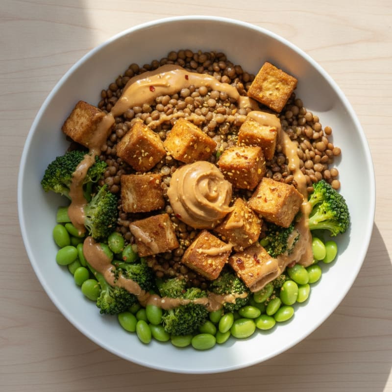 Ginger Lentil Power Bowl