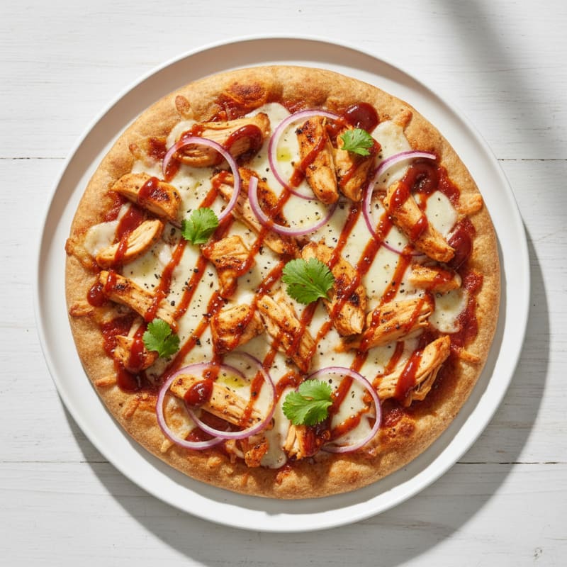High-Protein BBQ Chicken Pizza
