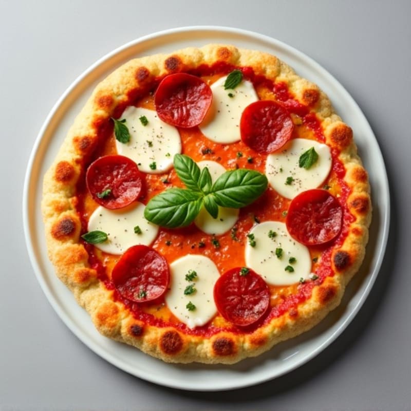 Cauliflower Crust Pizza with Turkey Pepperoni