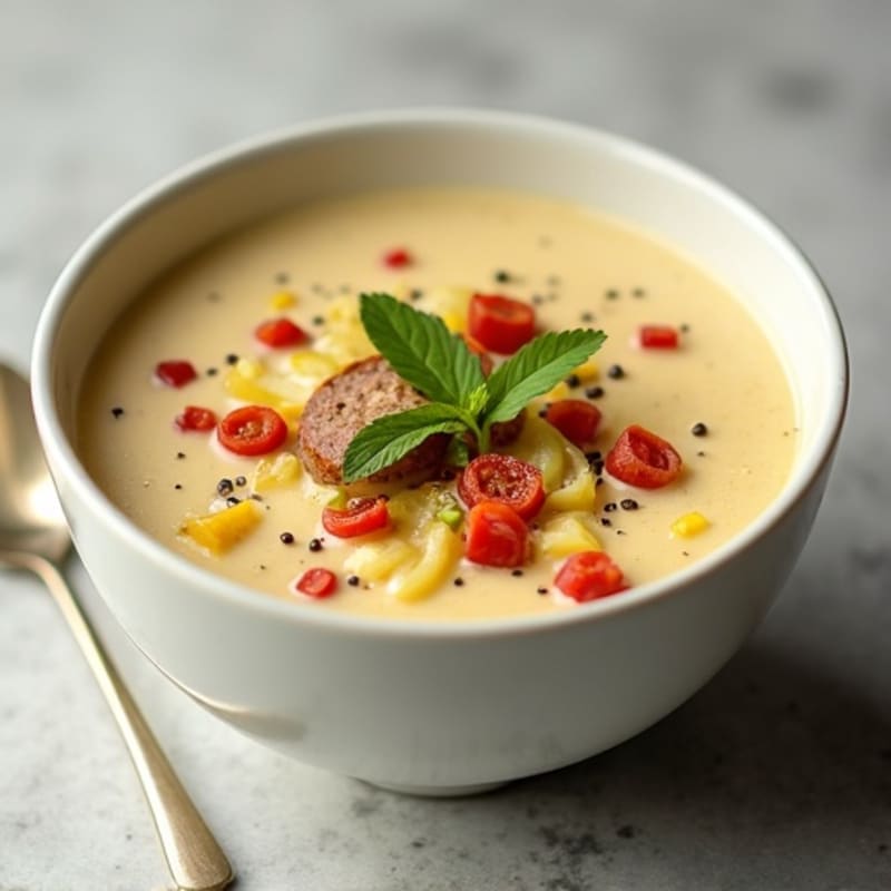 Healthy Creamy Baked Potato Soup