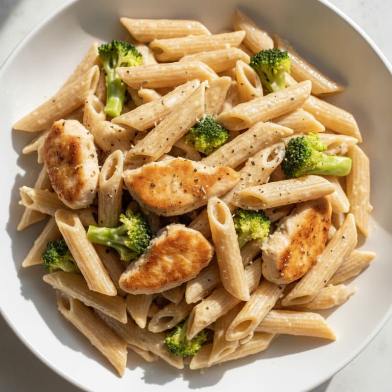 Garlic Parmesan Chicken Alfredo Pasta