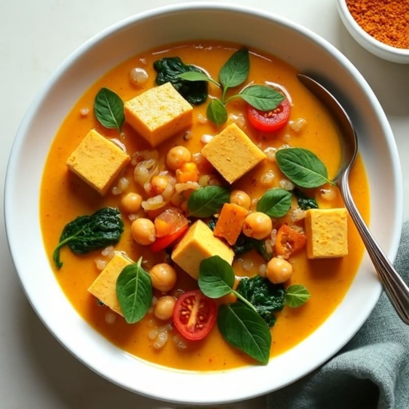 Creamy Coconut Chickpea and Spinach Curry