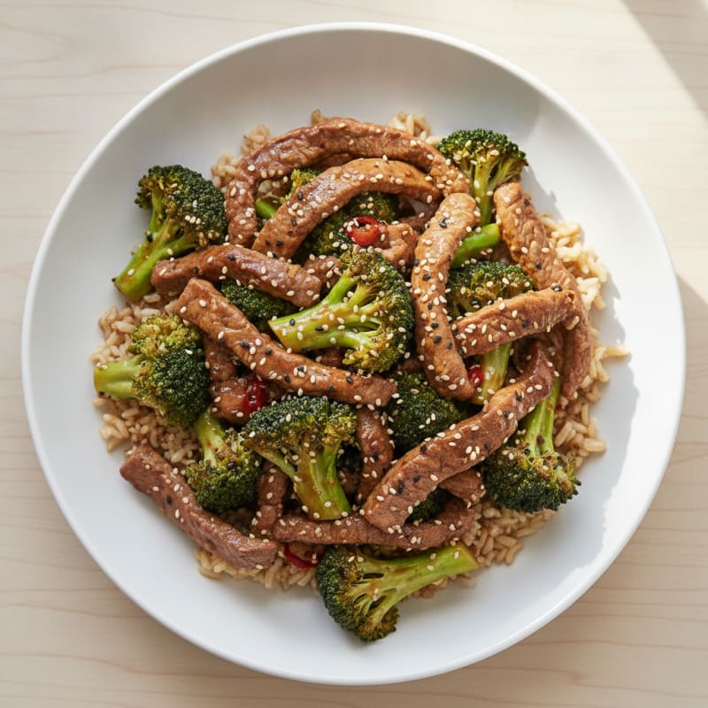 Sesame Beef and Broccoli Stir-Fry