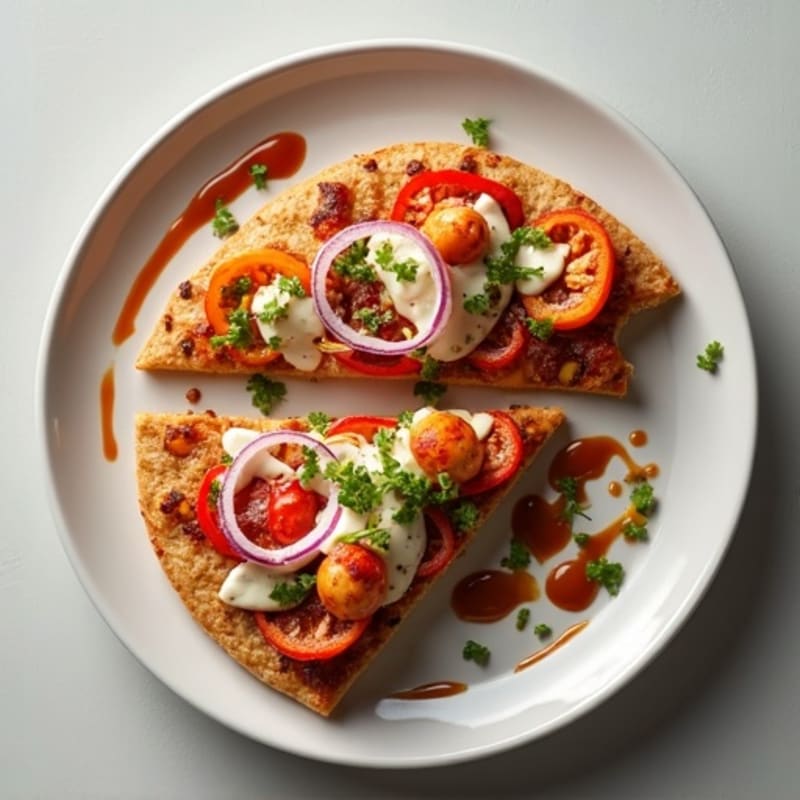 Grilled BBQ Ranch Chicken Flatbread Pizza