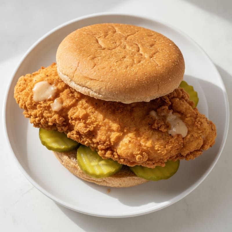 Buttermilk Fried Chicken Sandwich with Pickles