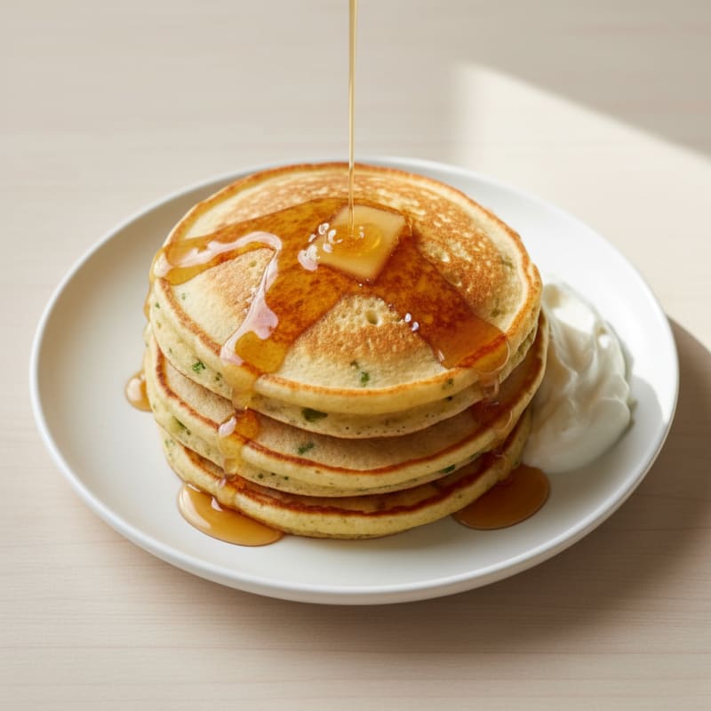 High-Protein Greek Yogurt Buttermilk Pancakes