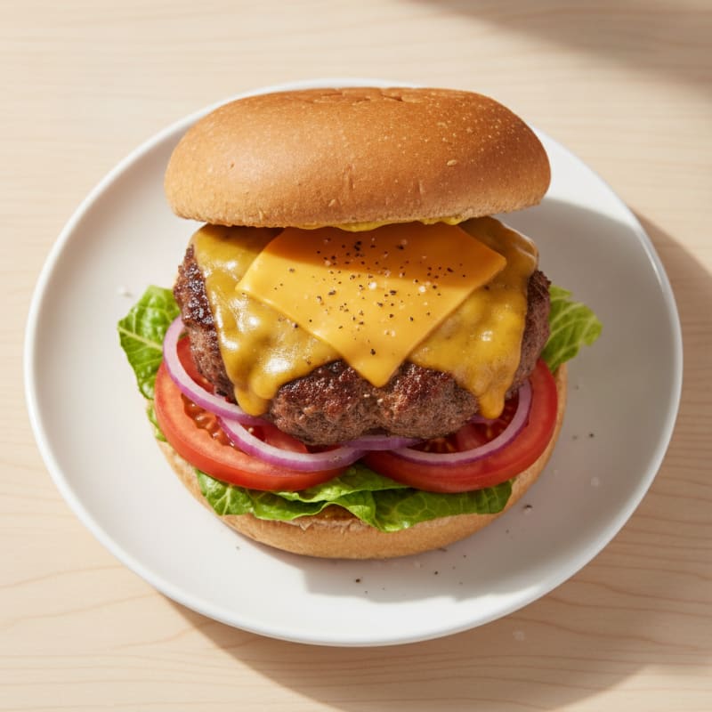 Classic Beef Burger with Cheddar