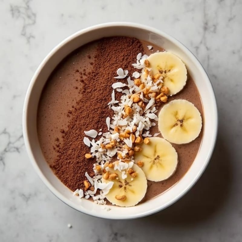 Creamy Protein-Packed Mocha Smoothie Bowl