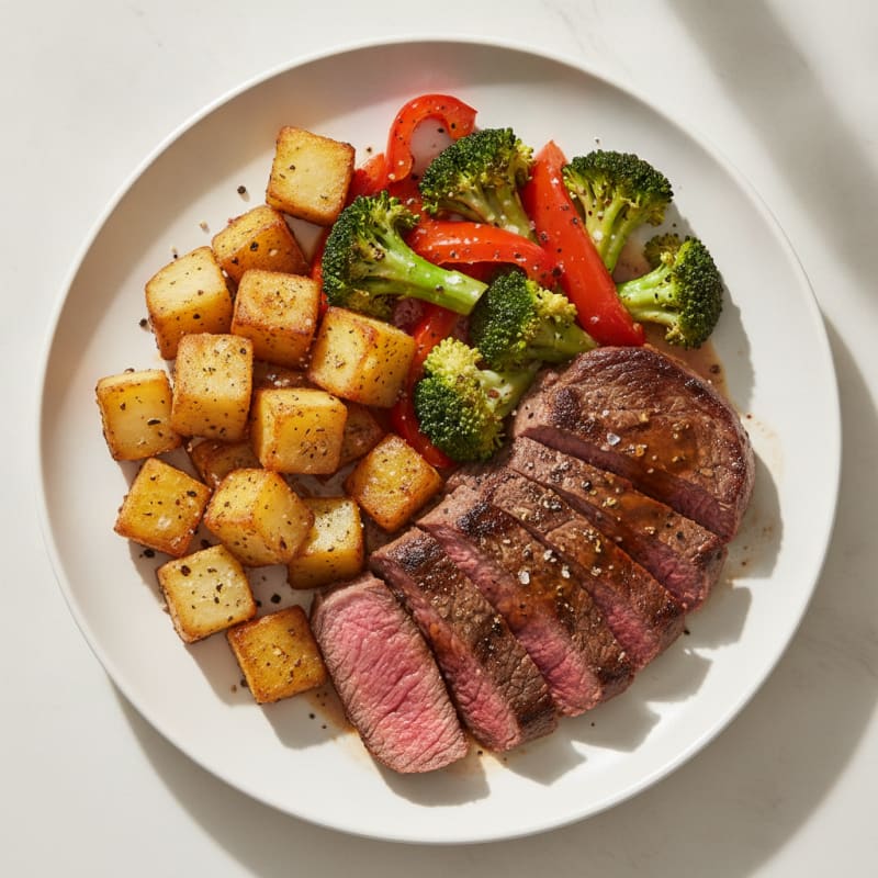 Steak and Roasted Vegetable Medley