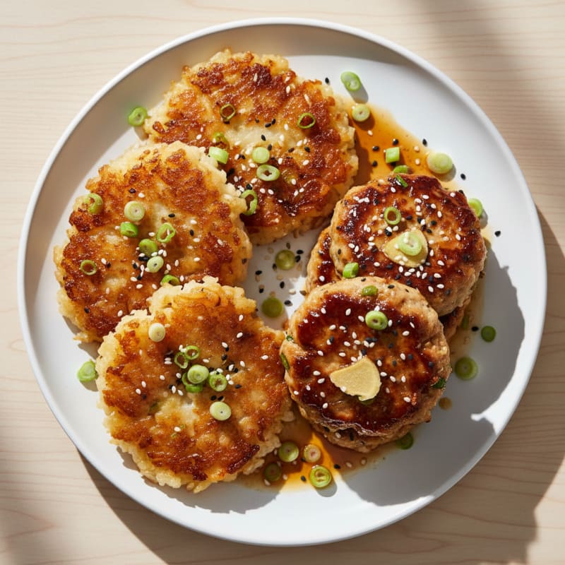 Golden Caramelized Coconut Rice Cake