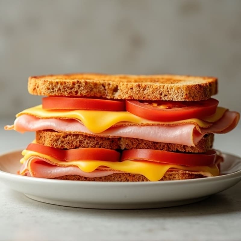 Crispy Lean Ham and Swiss Melt