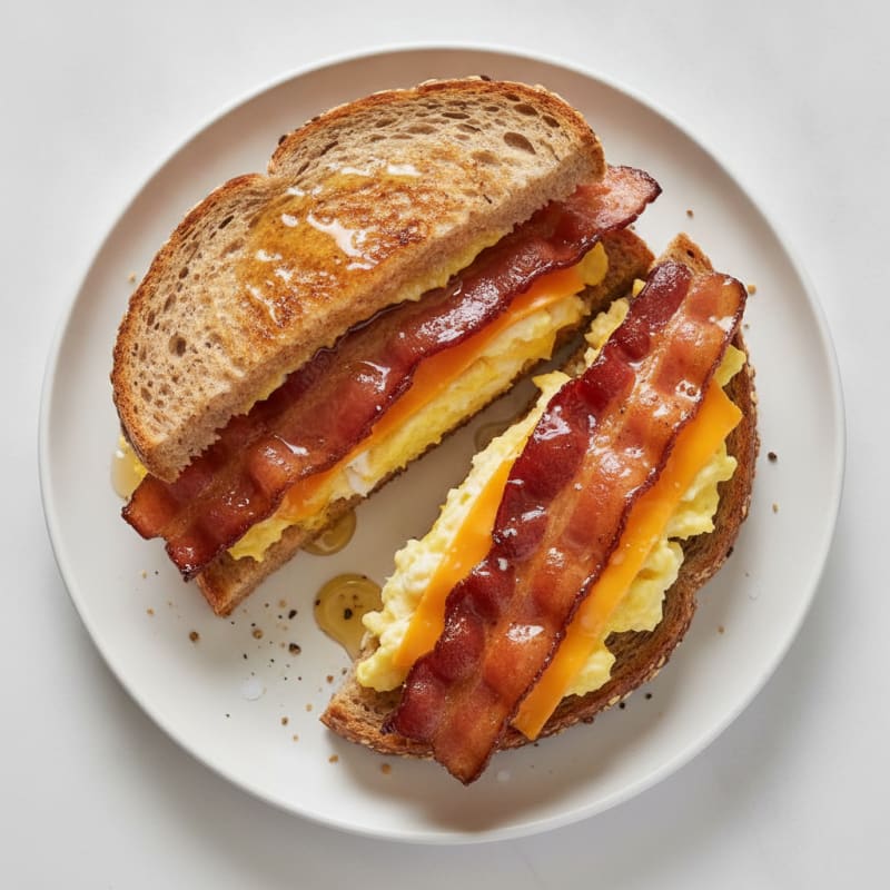 Honey-Glazed Bacon & Egg Sandwich