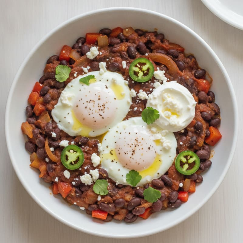 Spicy Vegetarian Black Bean Skillet