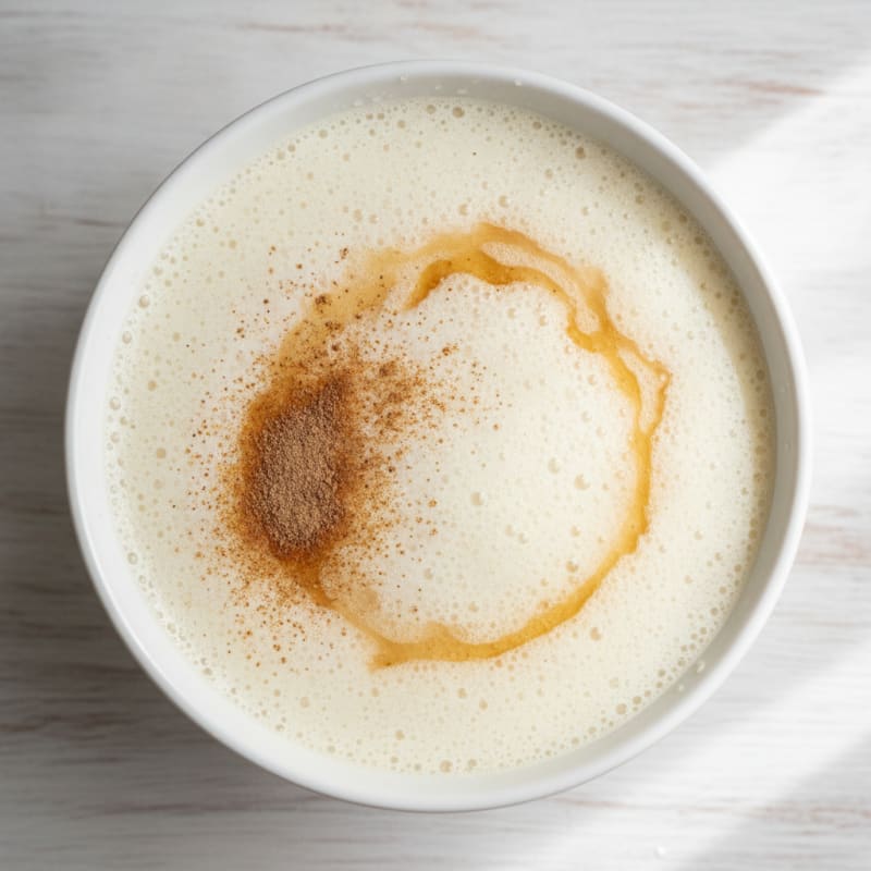 High-Protein Bedtime Milk with Honey and Nutmeg