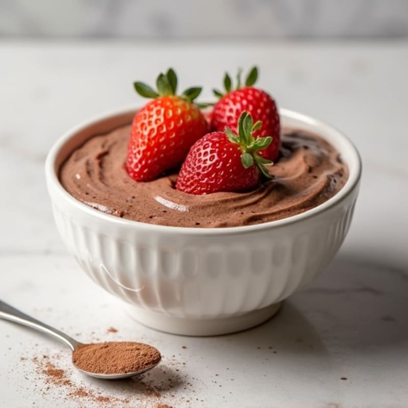 Greek Yogurt Protein Pudding with Cocoa and Chia Seeds