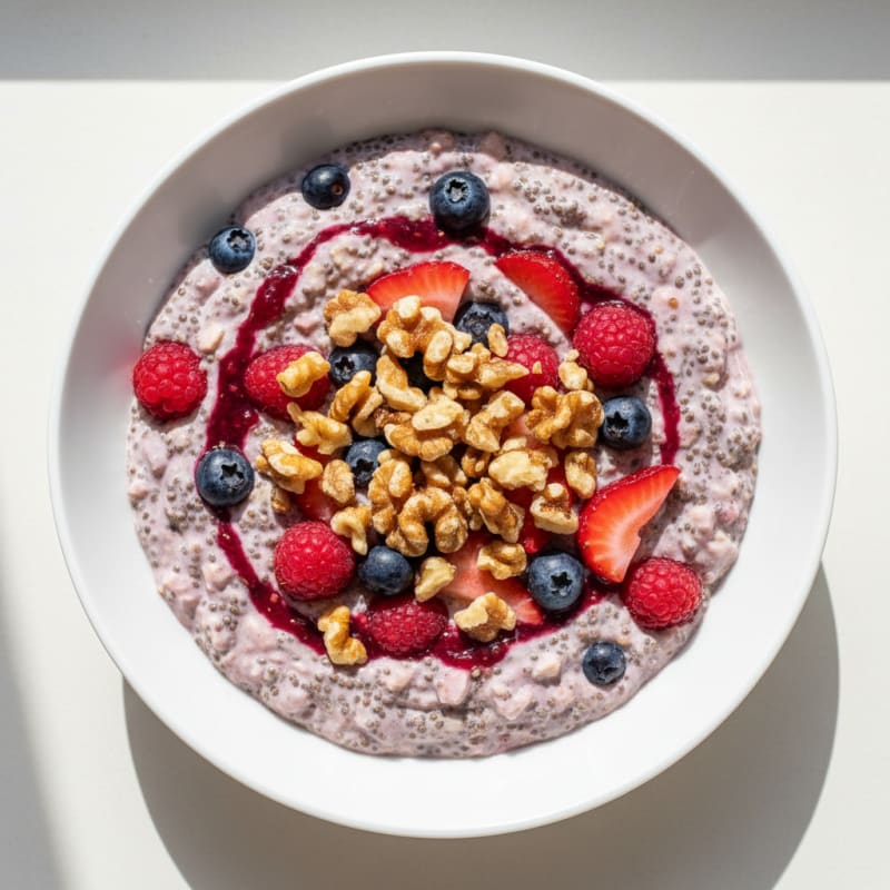 Creamy Protein Berry Chia Pudding