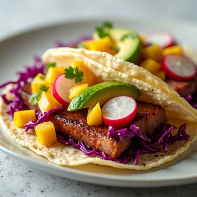 Seared Citrus-Ginger Ahi Tuna Tacos