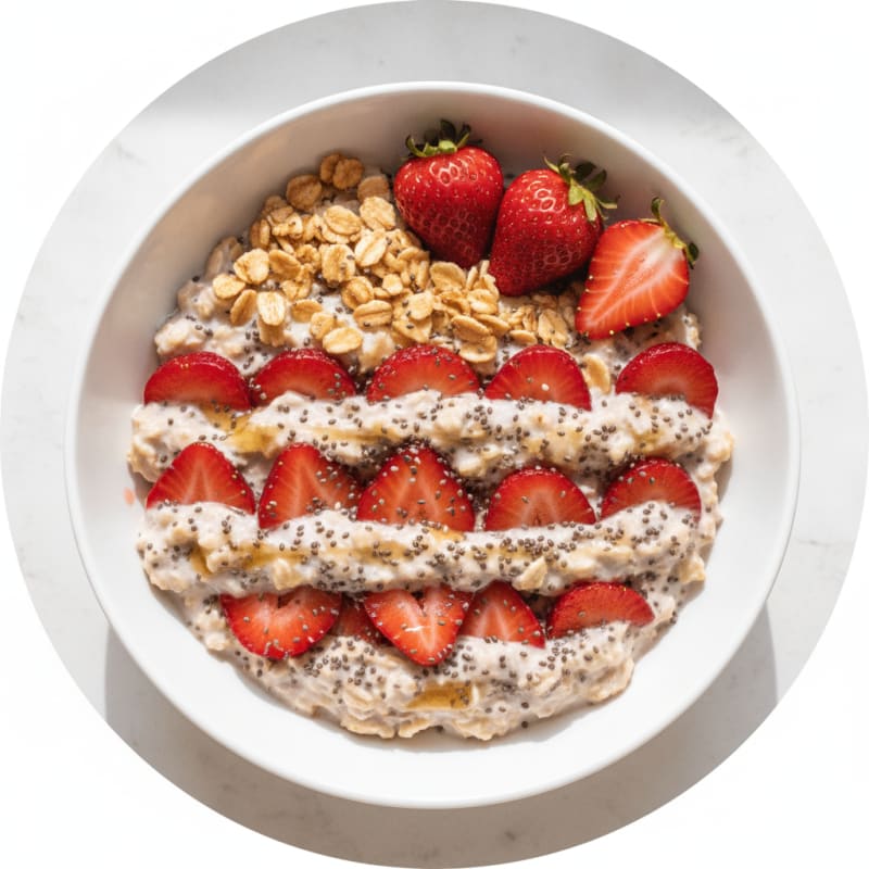 Strawberry Shortcake Overnight Oats