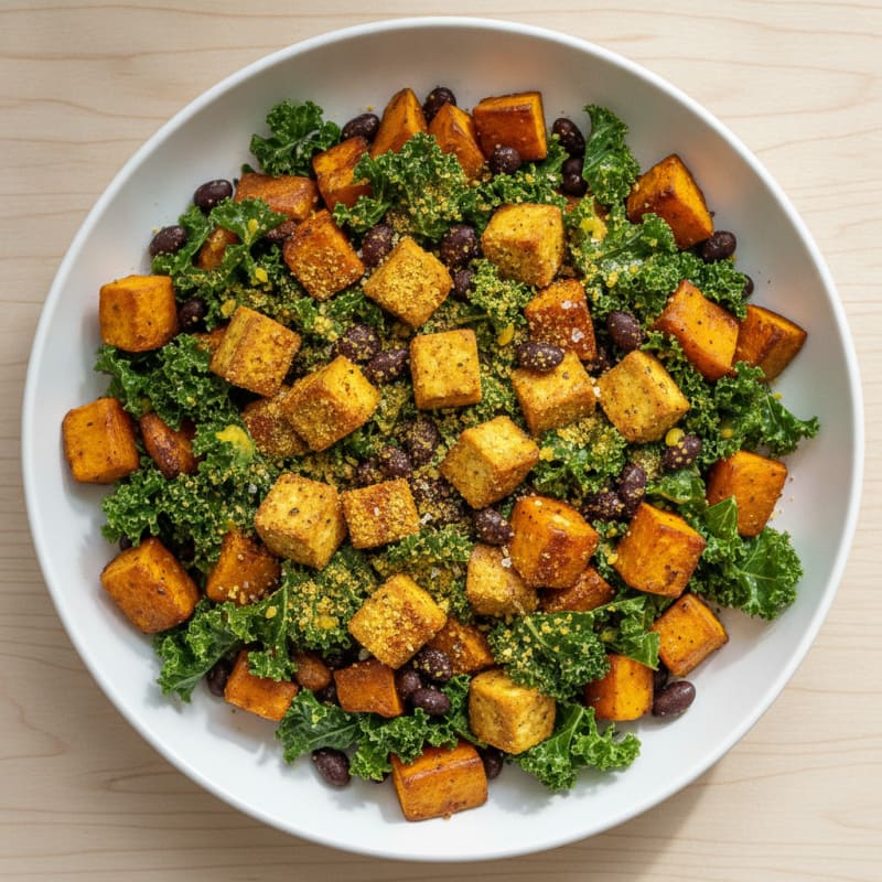 Roasted Sweet Potato and Black Bean Bowl