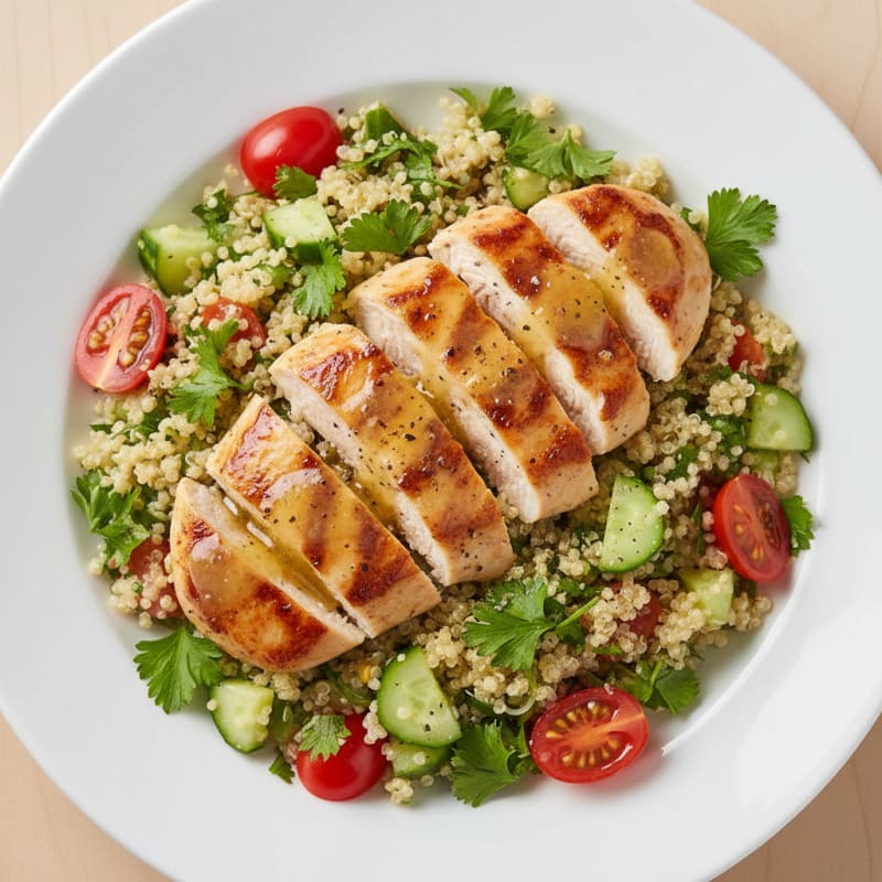 Lemon Herb Chicken and Quinoa Salad