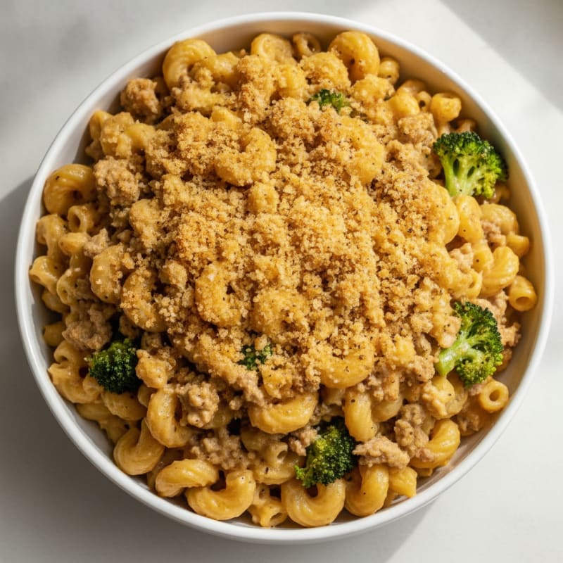 Baked Macaroni and Cheese with Toasted Breadcrumbs