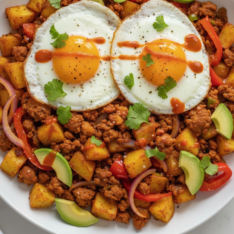 Spicy Chorizo and Potato Hash