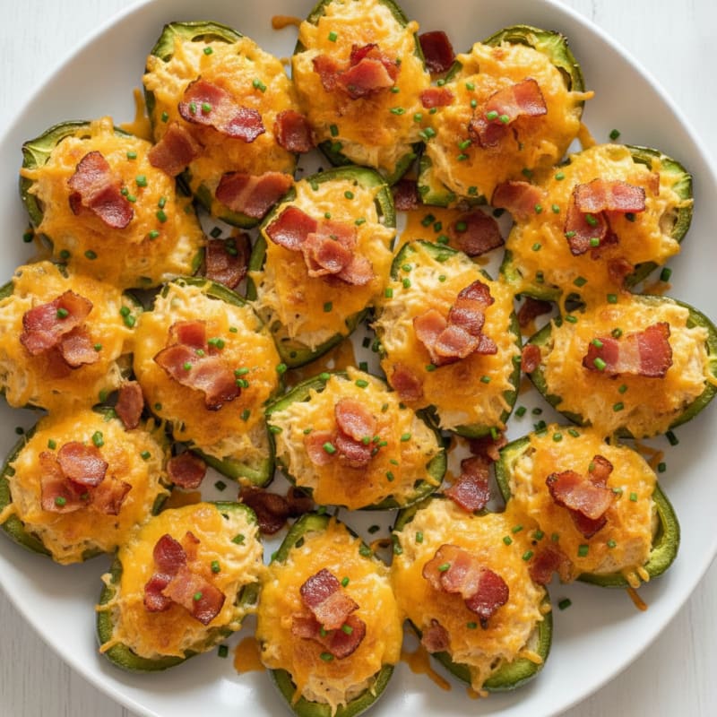 Baked Jalapeño Poppers with Bacon