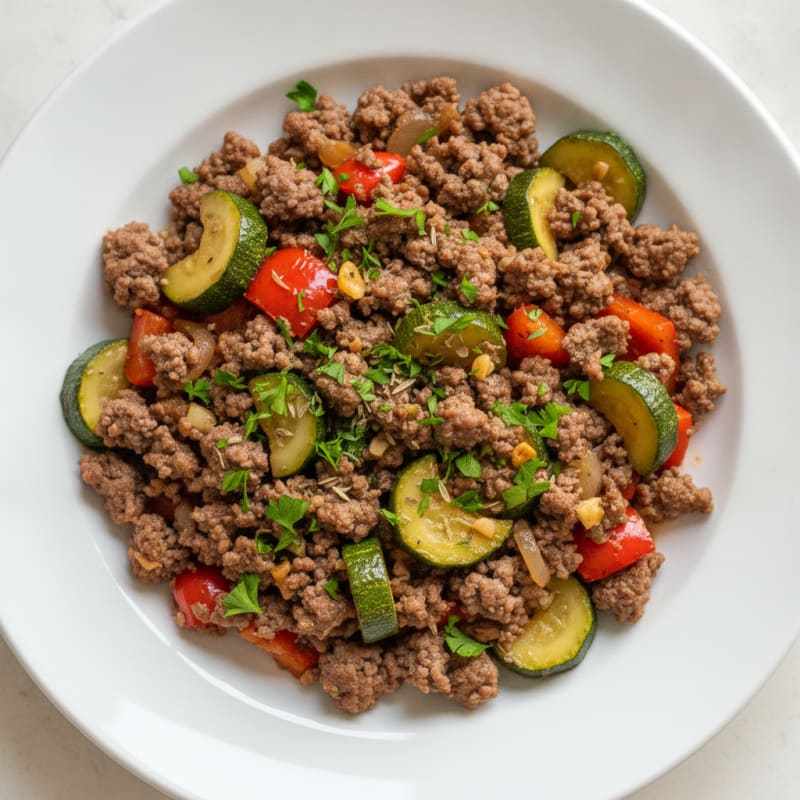 Ground Beef and Vegetable Skillet