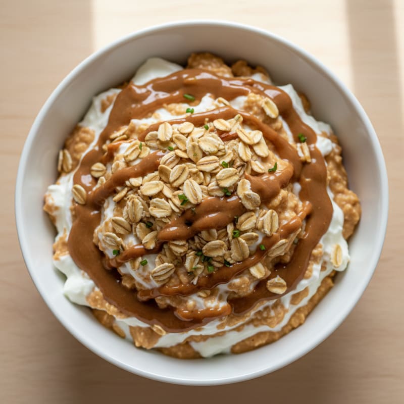 Creamy Greek Yogurt Protein Pudding with Peanut Butter
