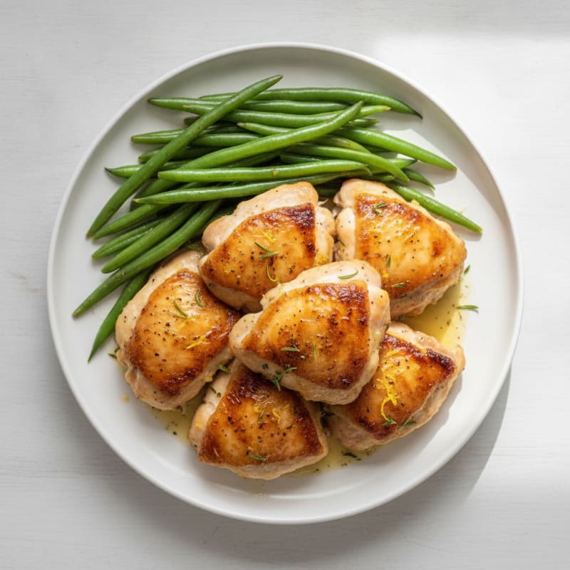 Lemon Herb Roasted Chicken Thighs