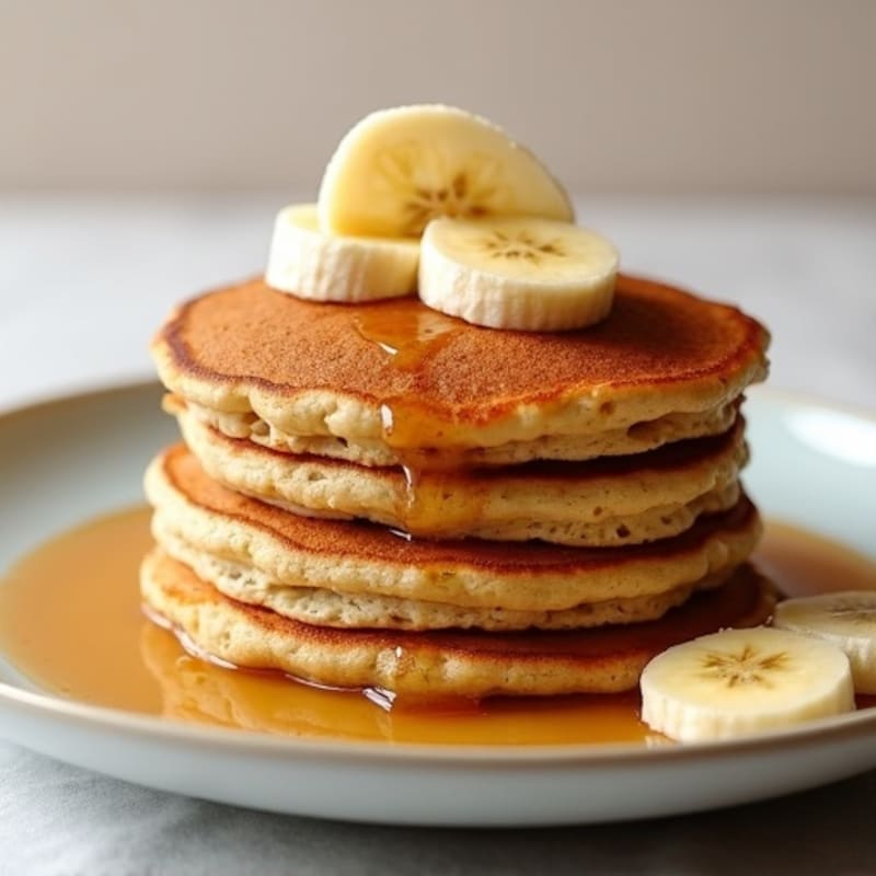 Fluffy Protein-Packed Banana Oat Pancakes