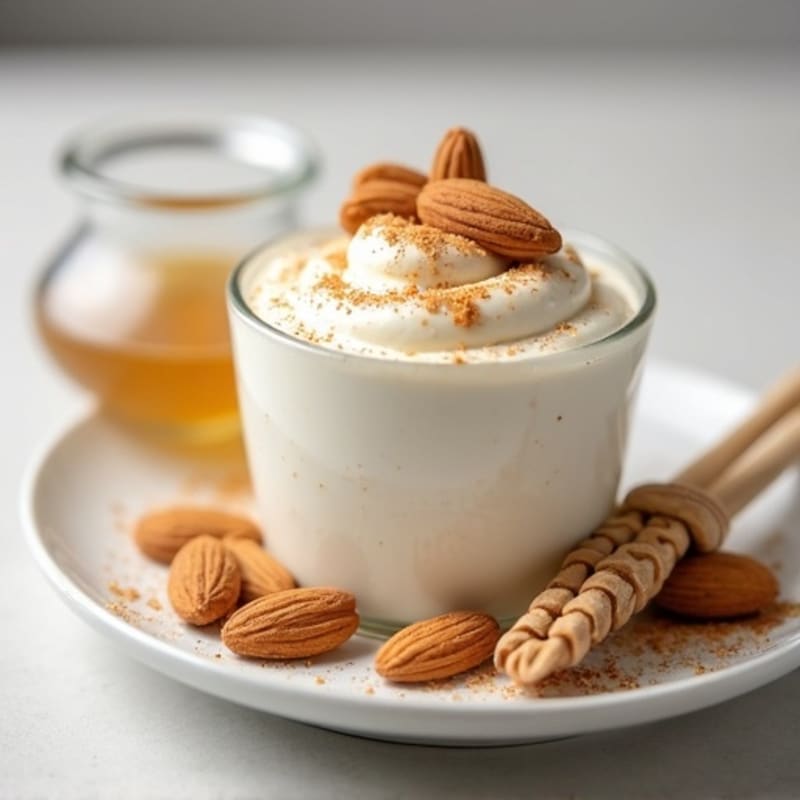 Silky Greek Yogurt Protein Mousse with Almond Butter