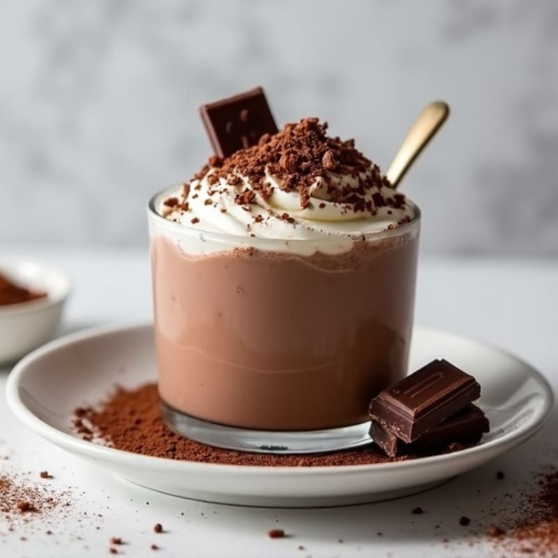 Silky Chocolate Protein Pudding with Greek Yogurt