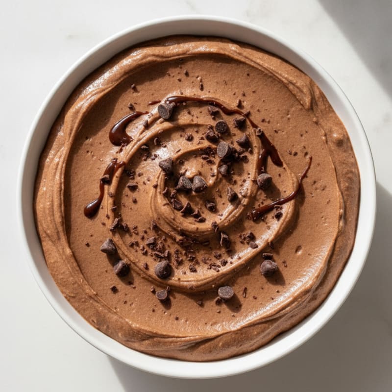 Creamy Cottage Cheese Chocolate Protein Mousse