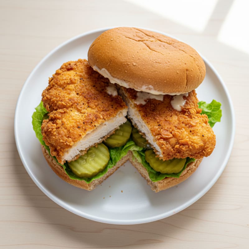 Buttermilk Fried Chicken Sandwich with Pickles