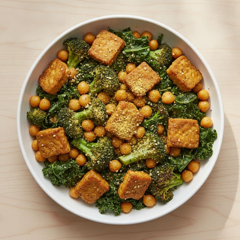 Roasted Vegetable and Chickpea Bowl
