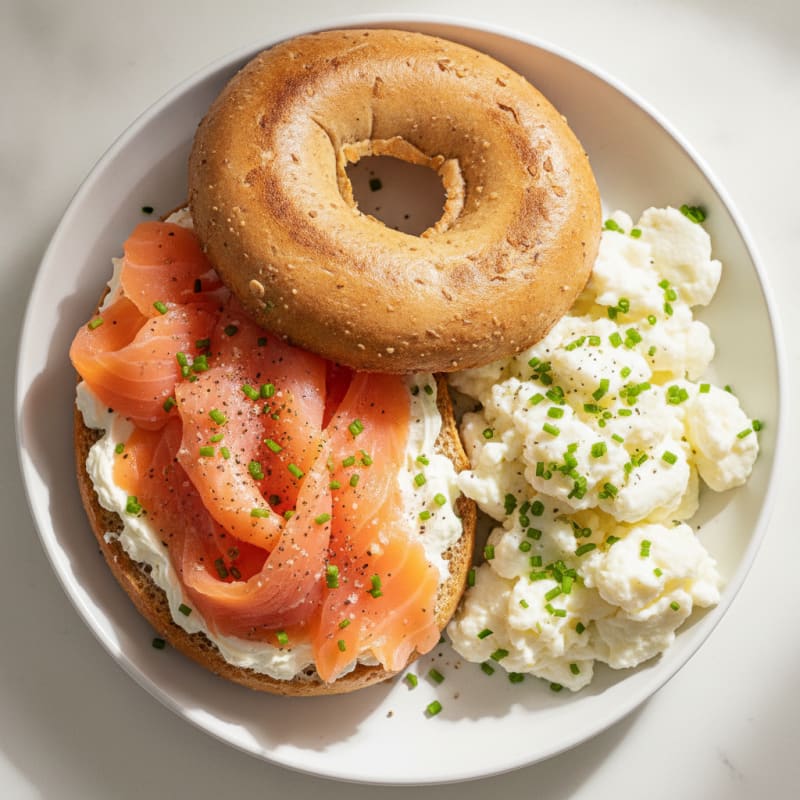 Protein-Packed Smoked Salmon Bagel