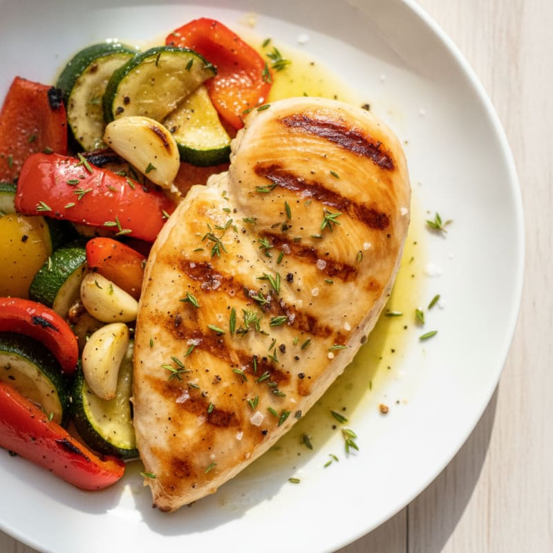 Grilled Herb Chicken with Summer Vegetables