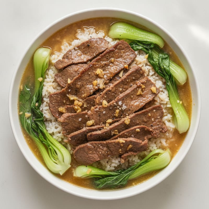 Angus Beef Hot Pot with Bok Choy