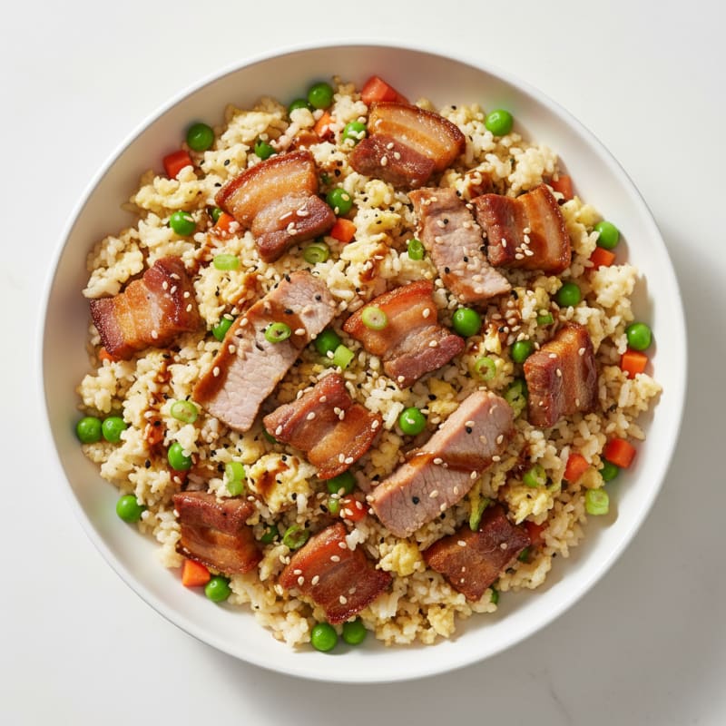 Crispy Pork Belly Fried Rice
