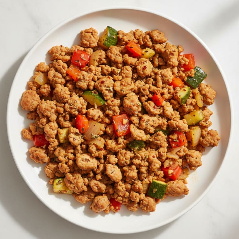 Savory Ground Turkey and Vegetable Skillet