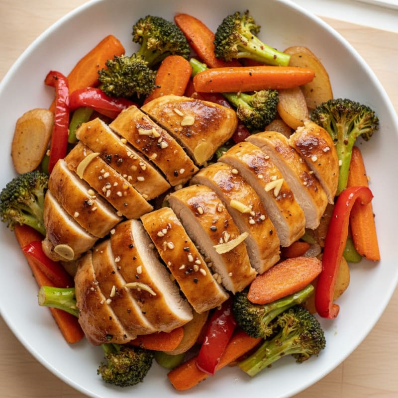 Teriyaki Chicken with Roasted Vegetables