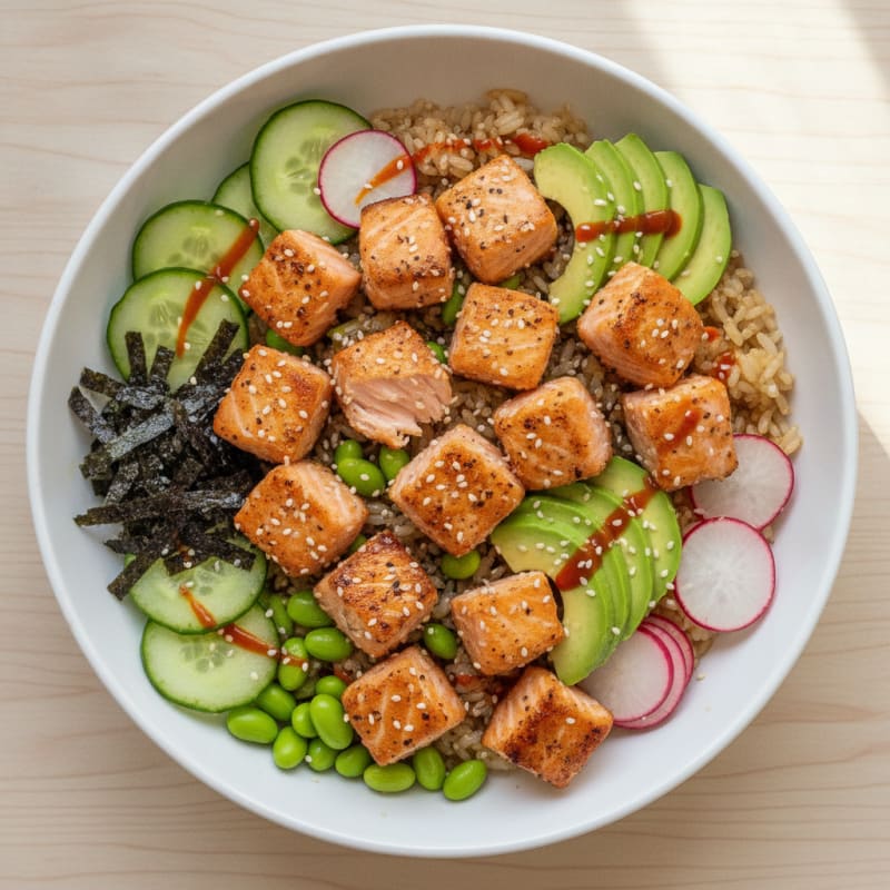 Salmon Sushi Rice Bowl