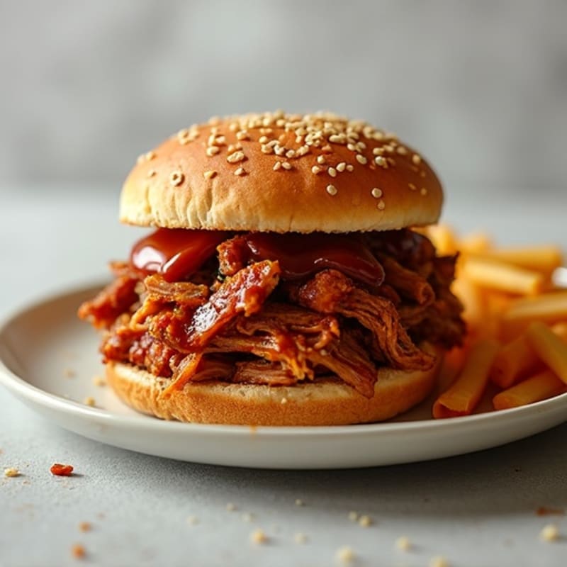 Lean BBQ Pulled Pork on Whole Grain