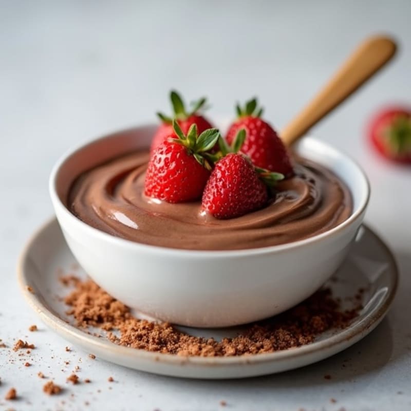 Silky Chocolate Protein Pudding with Greek Yogurt