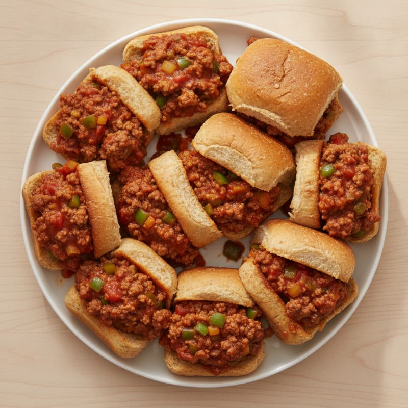 Sweet and Tangy Sloppy Joe Sliders