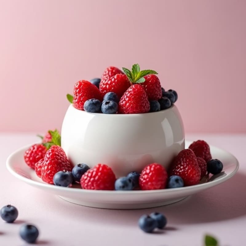 Silky Protein Yogurt with Berries