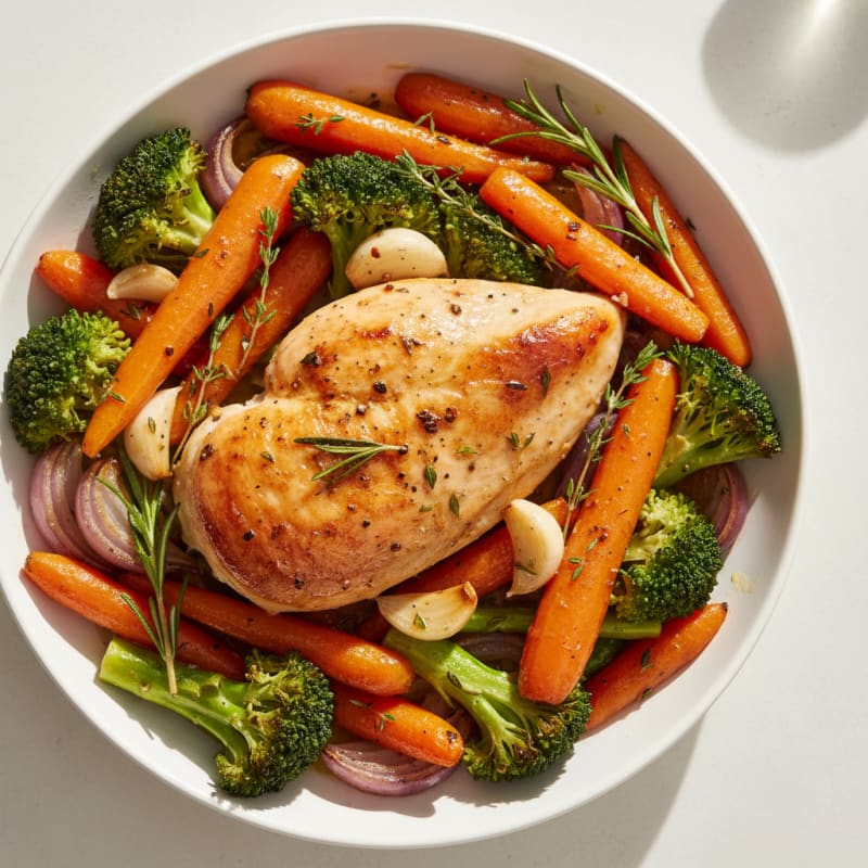 Garlic Herb Roasted Chicken with Vegetables